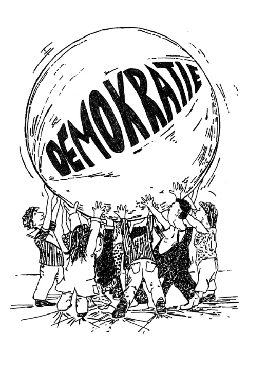 Karikatur Uber Demokratie Demokratie