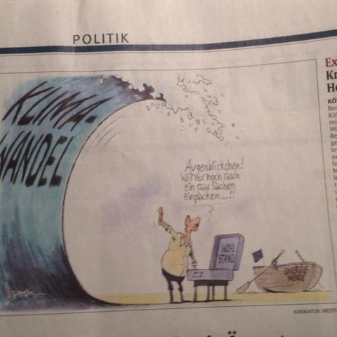 Karikatur - (Politik, Zeitung, Klimawandel)