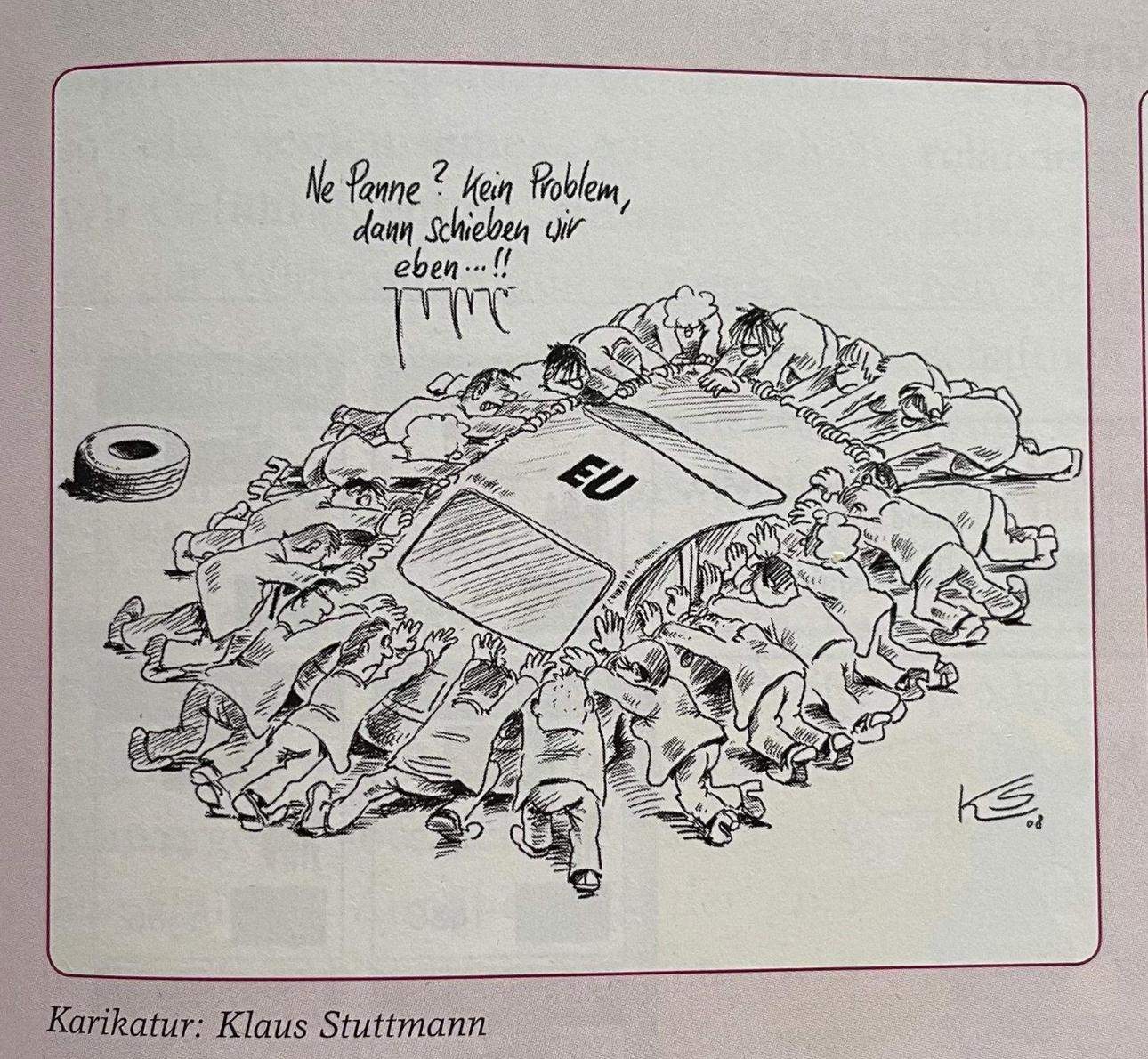Karikatur von Klaus Stuttmann? (Karikatur interpretieren)