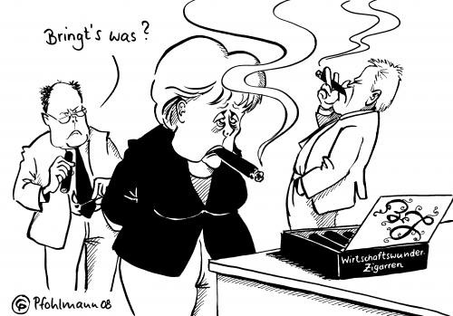 Diese Karikatur  - (Geschichte, Angela Merkel, wirtschaftswunder)