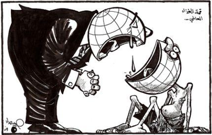 Hunger auf der Welt  - (Hunger, Afrika, Karikatur)