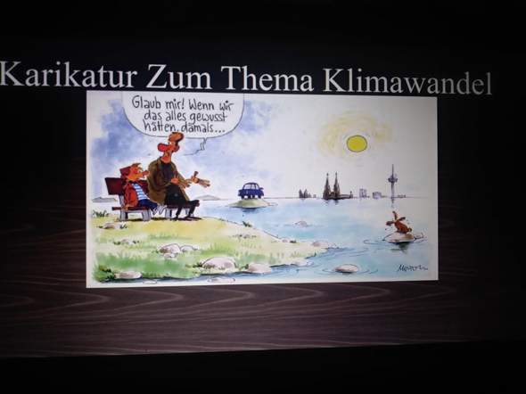 - (Schule, Karikatur, klimawandlung)