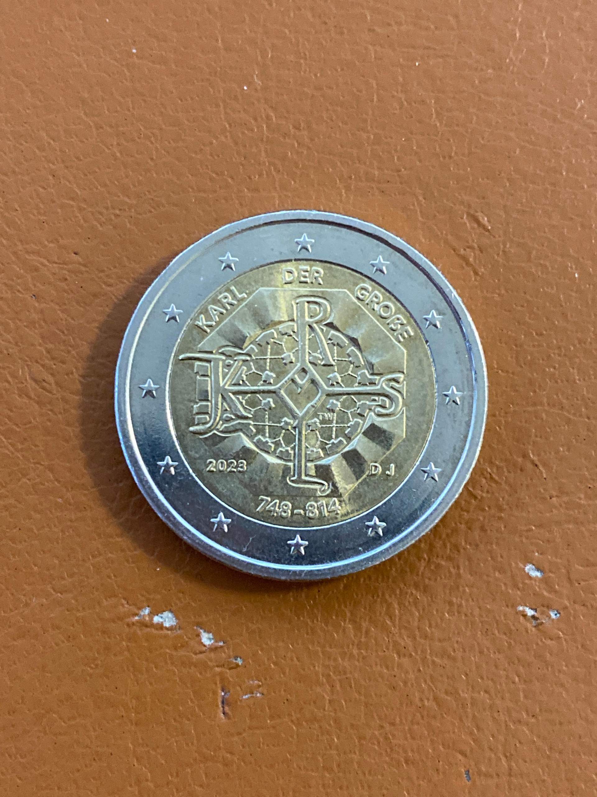 Karl der große 2€ Münze 2023 DJ wert? (Geld, Euro, Münzen)