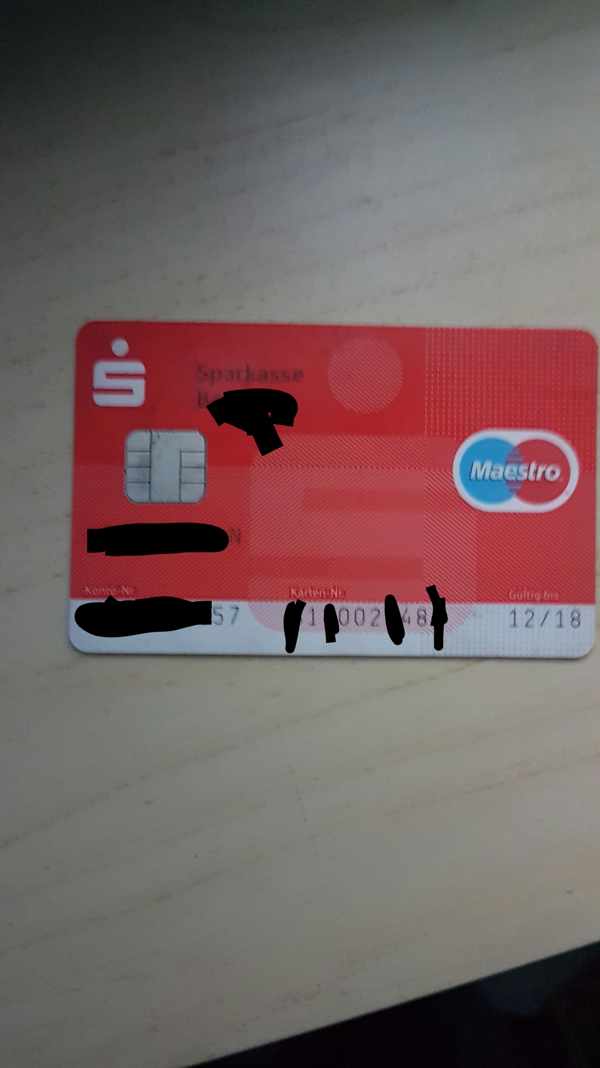 Kartennummer Hat Zu Wenige Ziffern Sparkasse Maestro