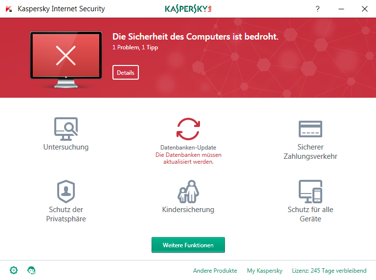 Kaspersky Internet Security lässt sich nicht updaten? (Computer