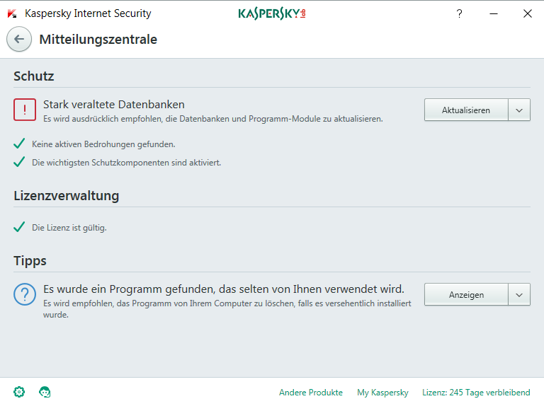 Kaspersky Internet Security lässt sich nicht updaten? (Computer