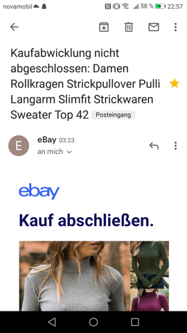 Kaufabwicklung nicht abgeschlossen, was heißt das? (kaufen, eBay ...
