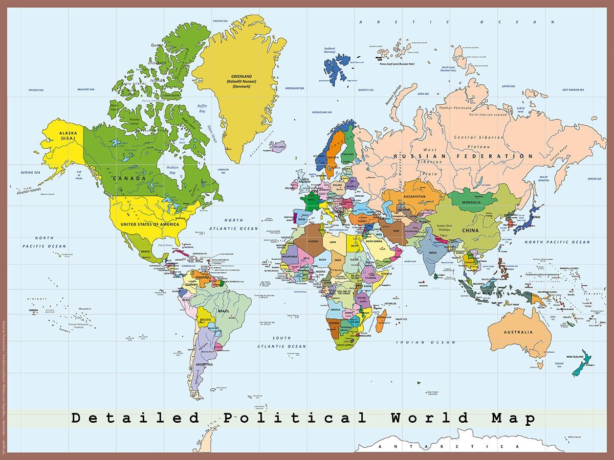 Weltkarte Länder