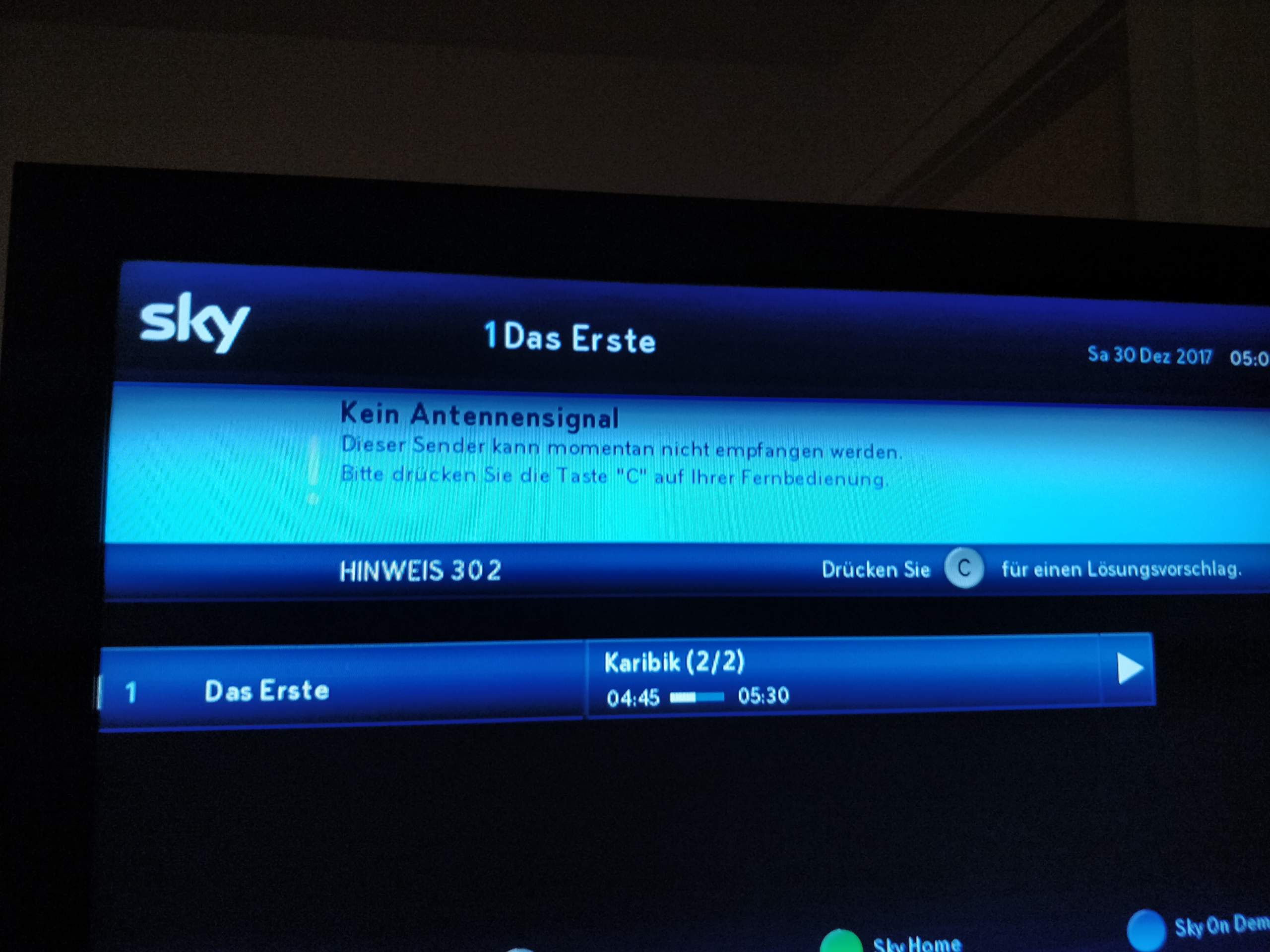 Kein Antennensignal zu finden? (Technik, Technologie, Fernseher)