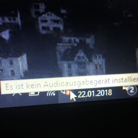 Es ist kein audioausgabegerät installiert Es ist kein audioausgabegerät installiert