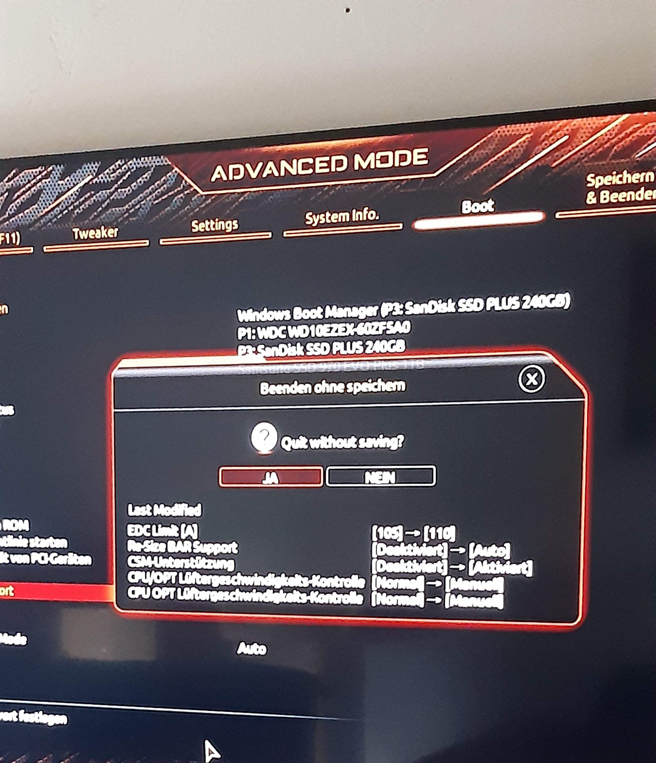 Kein hdmi signal nach bios Einstellungen?