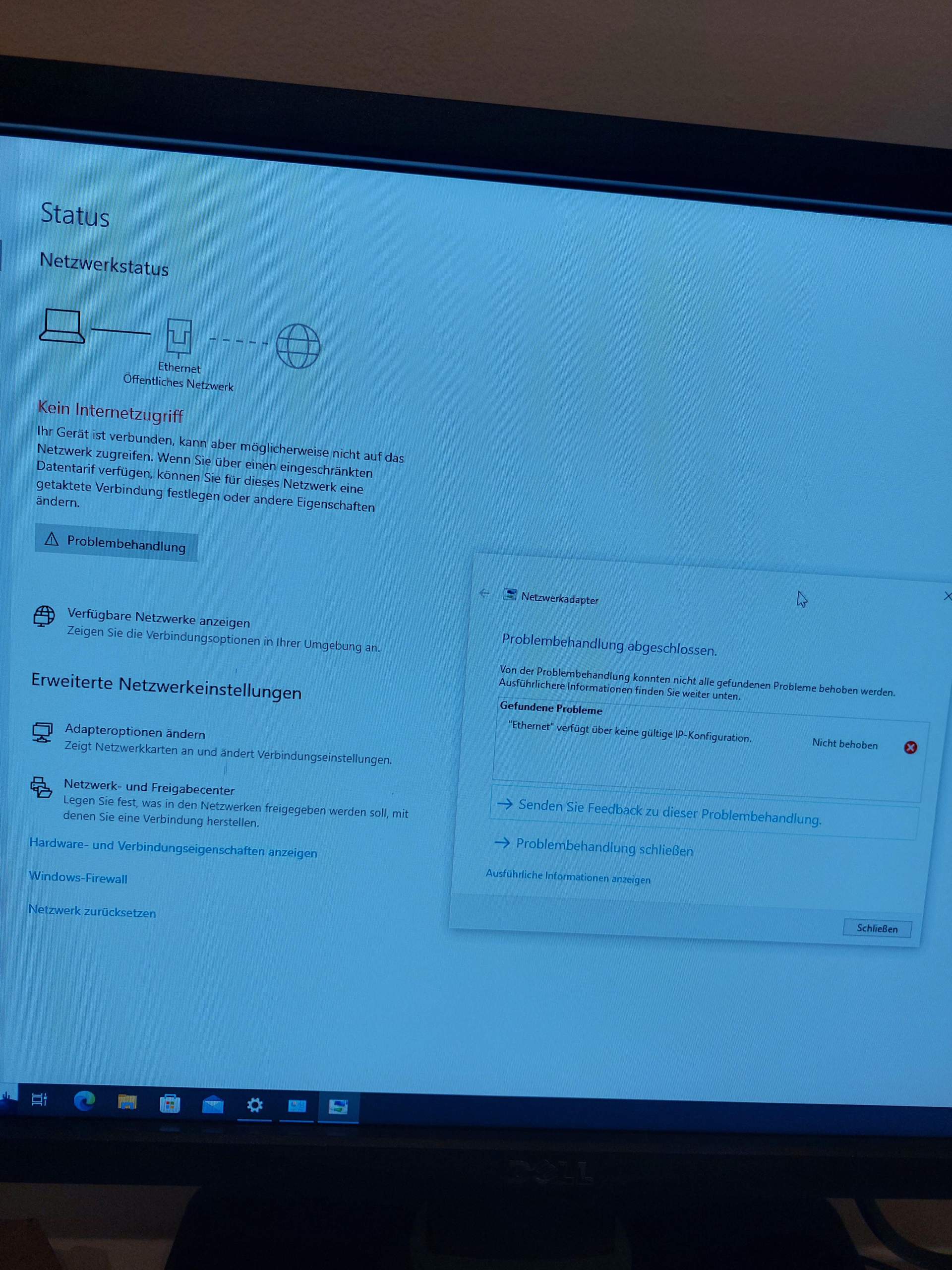 Kein Zugriff / verfügt über keine gültige IP