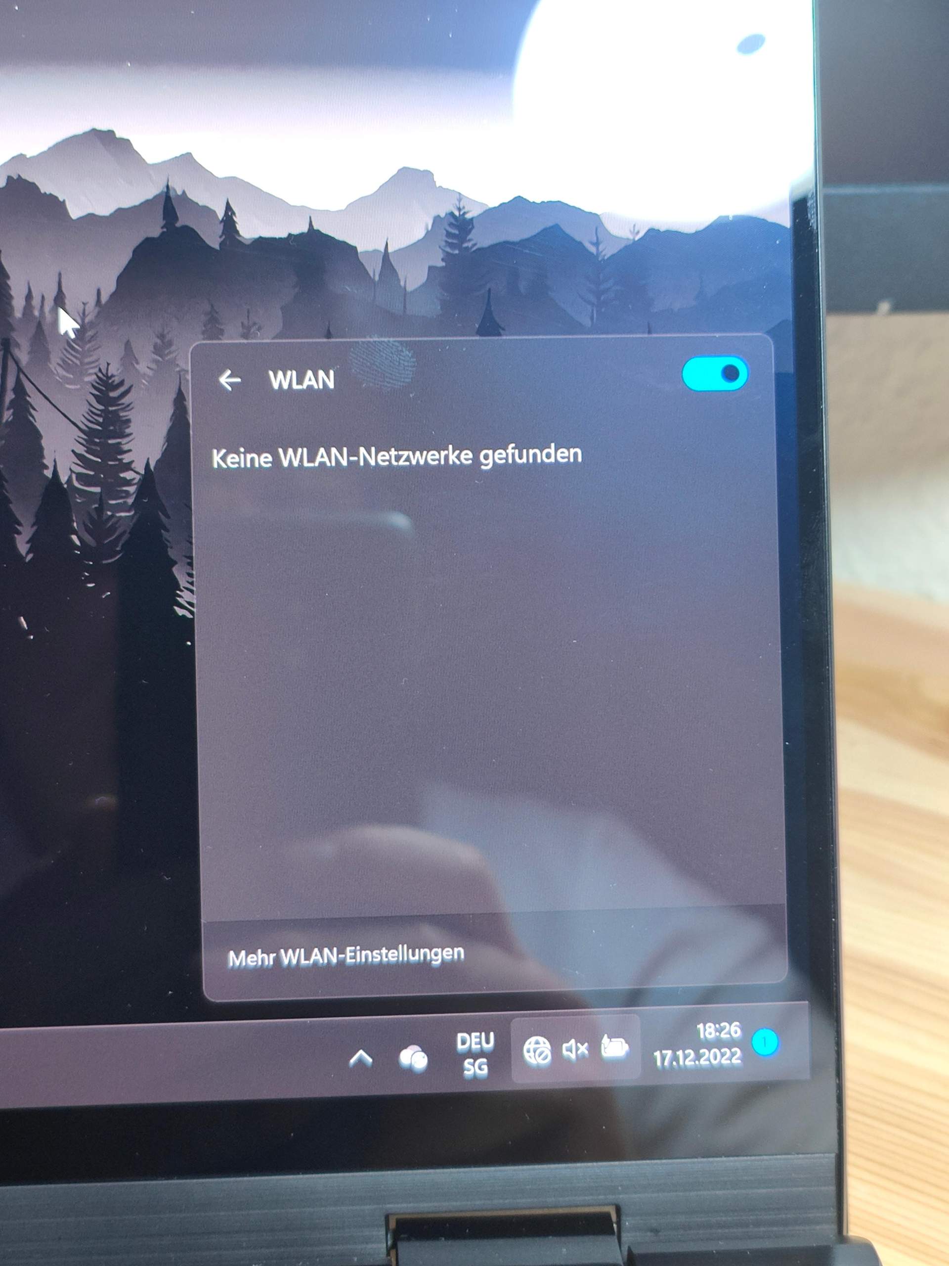 Kein WLAN und BluetoothButton verschwunden? PC,
