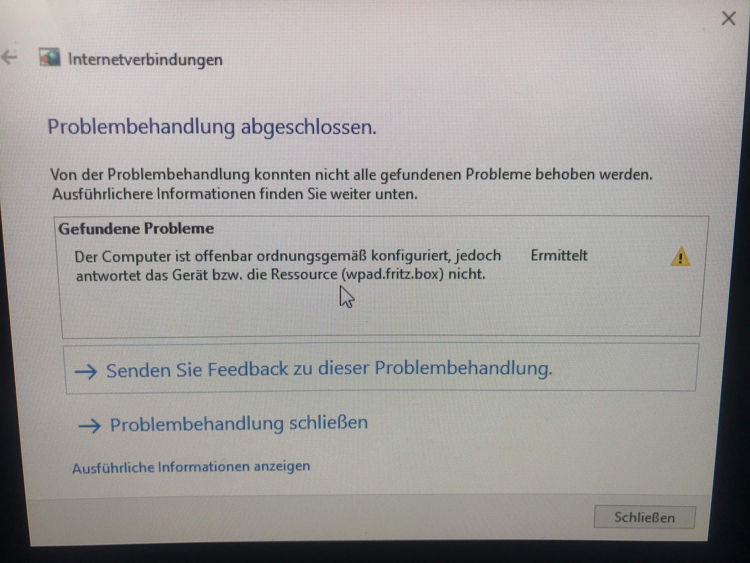 Keine Verbindung am Pc trotz Erkennung Des Lankabels?