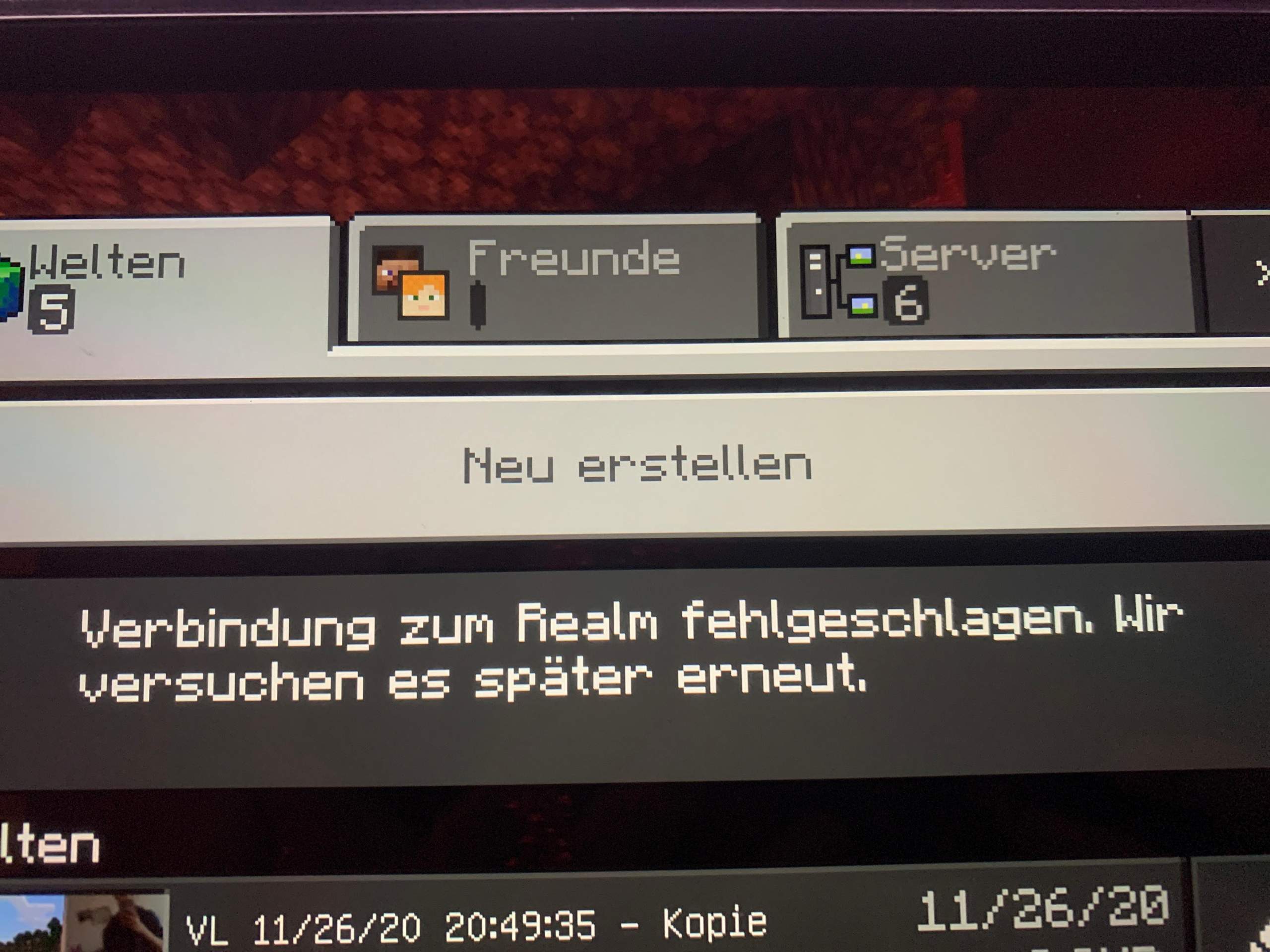 Keine Verbindung zu Servern und zum Realm Minecraft PE? Technik, Spiele und Gaming)