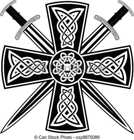 Das im Text genannte Keltenkreuz. - (Tattoo, Heidentum, Rechte Szene)