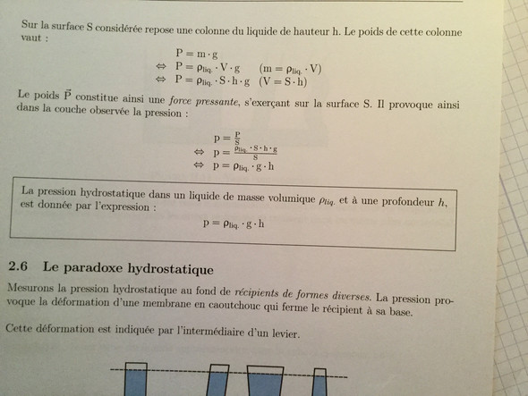 Kann mir jemand die Formel erklären? - (Physik, Druck)