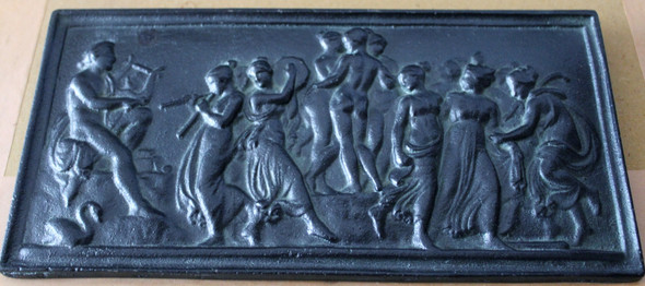 Relief - (darstellung, Relief, Eisenguss)