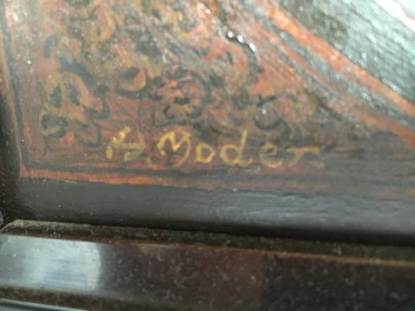 Kennt jemand den Maler H. Moder? (Wert, Künstler, Gemälde)