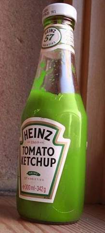 Kennt jemand noch den grünen Heinz Ketchup den es damals ne zeit lang gab?