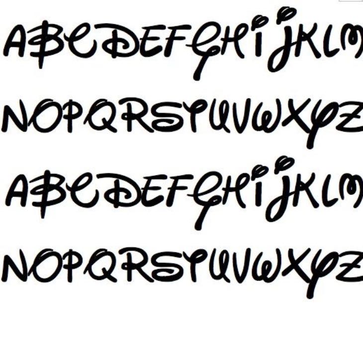 Kennt Jmd Eine App Wo Es Die Disney Schrift Gibt Schriftart