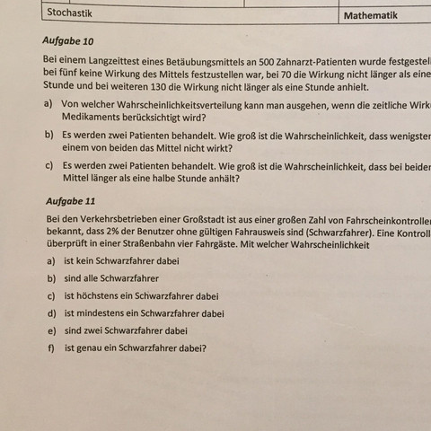 Arbeitsblatt
- (Mathe, Fachoberschule, Stochastik)