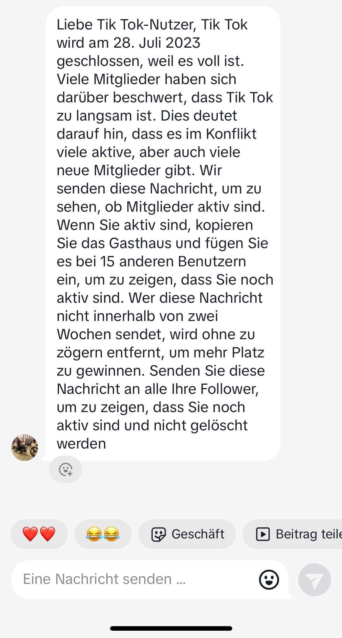 Kettenbrief? (Freundschaft, App, Instagram)
