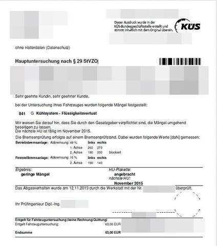 Kfz zulassen, aber Nachweis der HU/AU zuhause ausgedruckt zum vorweisen ...