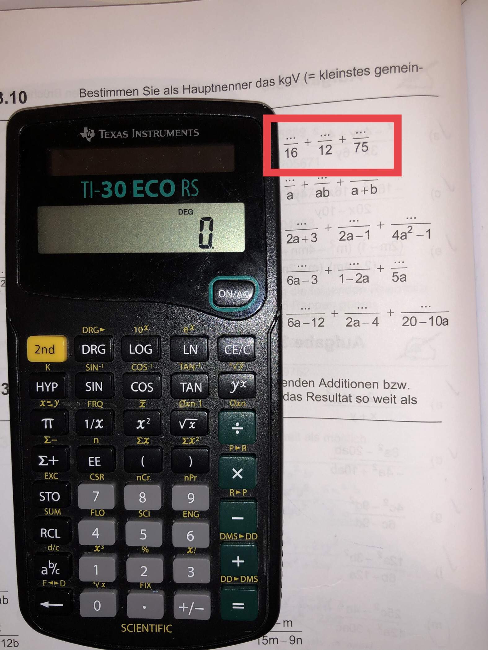 kgV mit Taschenrechner ausrechnen? (Mathe, Mathematik)