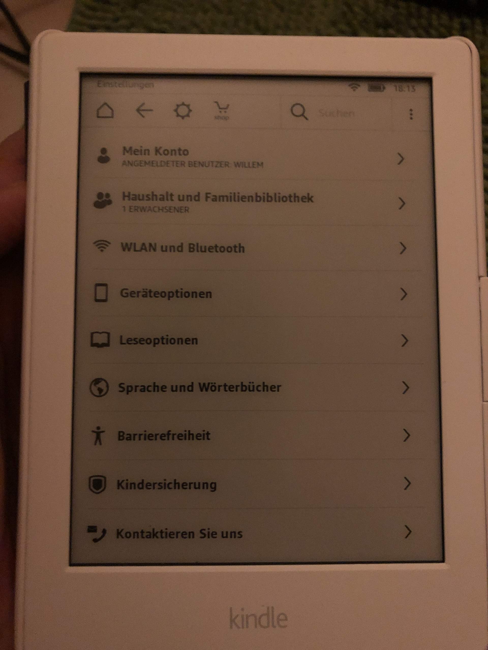 Kindle Reader 2016 Helligkeit anpassen? (Amazon, Einstellungen, EBookReader)