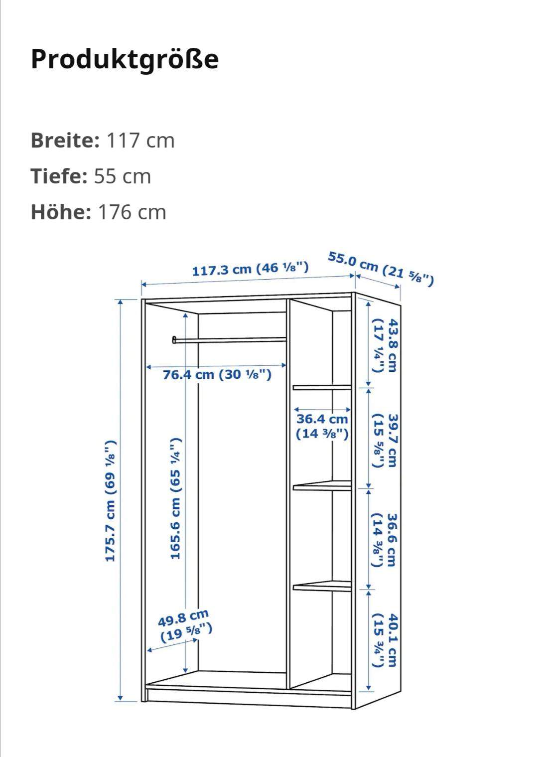 Kippschutz bei Ikea-Schrank Kleppstad? (Werkstatt, Handwerk, Holz)