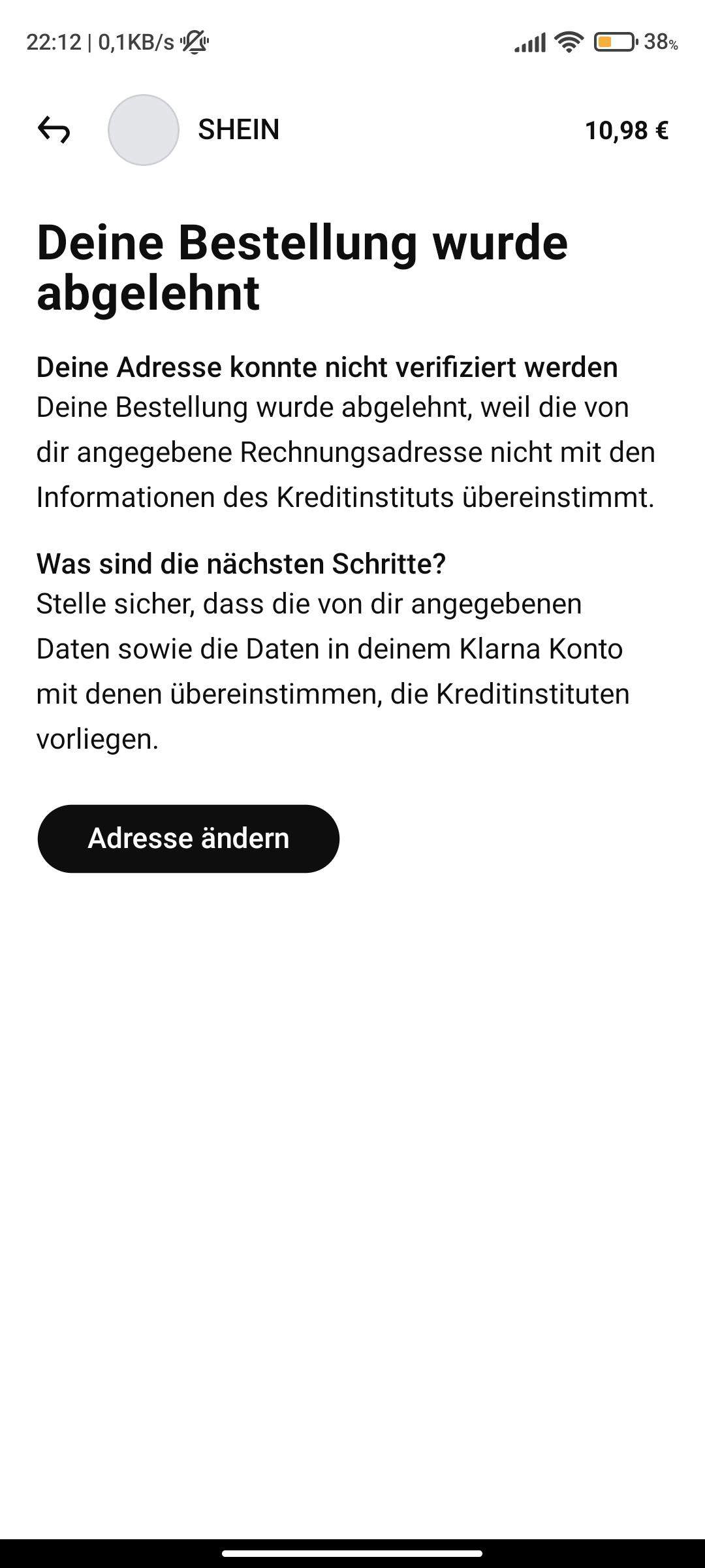 Klarna Verifizierung geht nicht? (Kleidung, Mode,