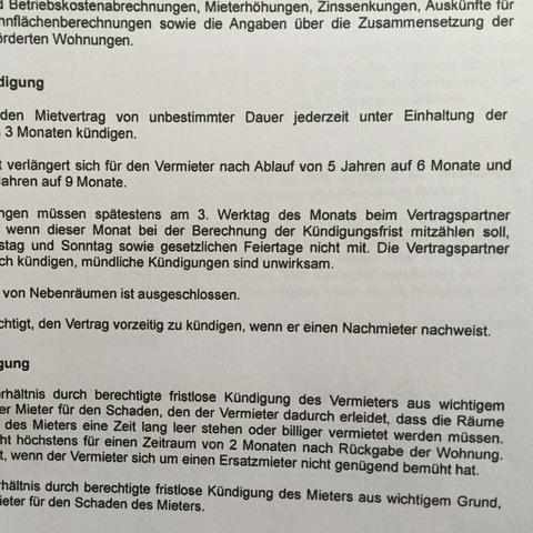 Klausel Trotzdem Kundigen Moglich Vertrag Mietrecht Kundigung