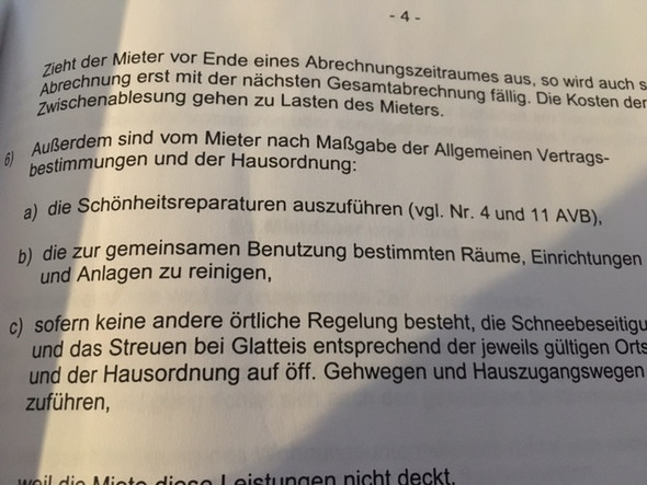 Mietvertrag schönheitsreparaturen gültige klausel Mietvertrag schönheitsreparaturen gültige klausel