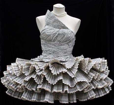 Kleid Aus Papier Kunst