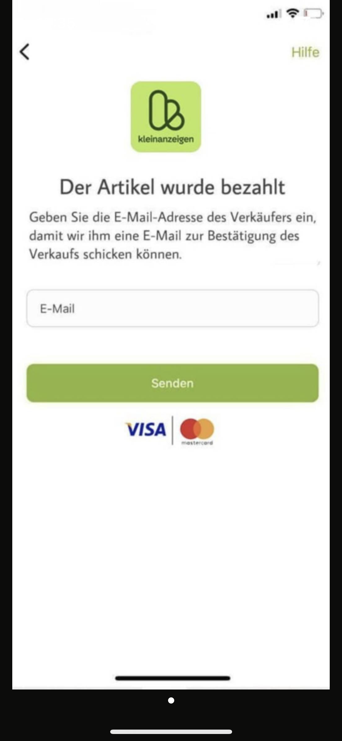Kleinanzeige direkt bezahlen? (Bestellung, Kleinanzeigen, Käuferschutz)