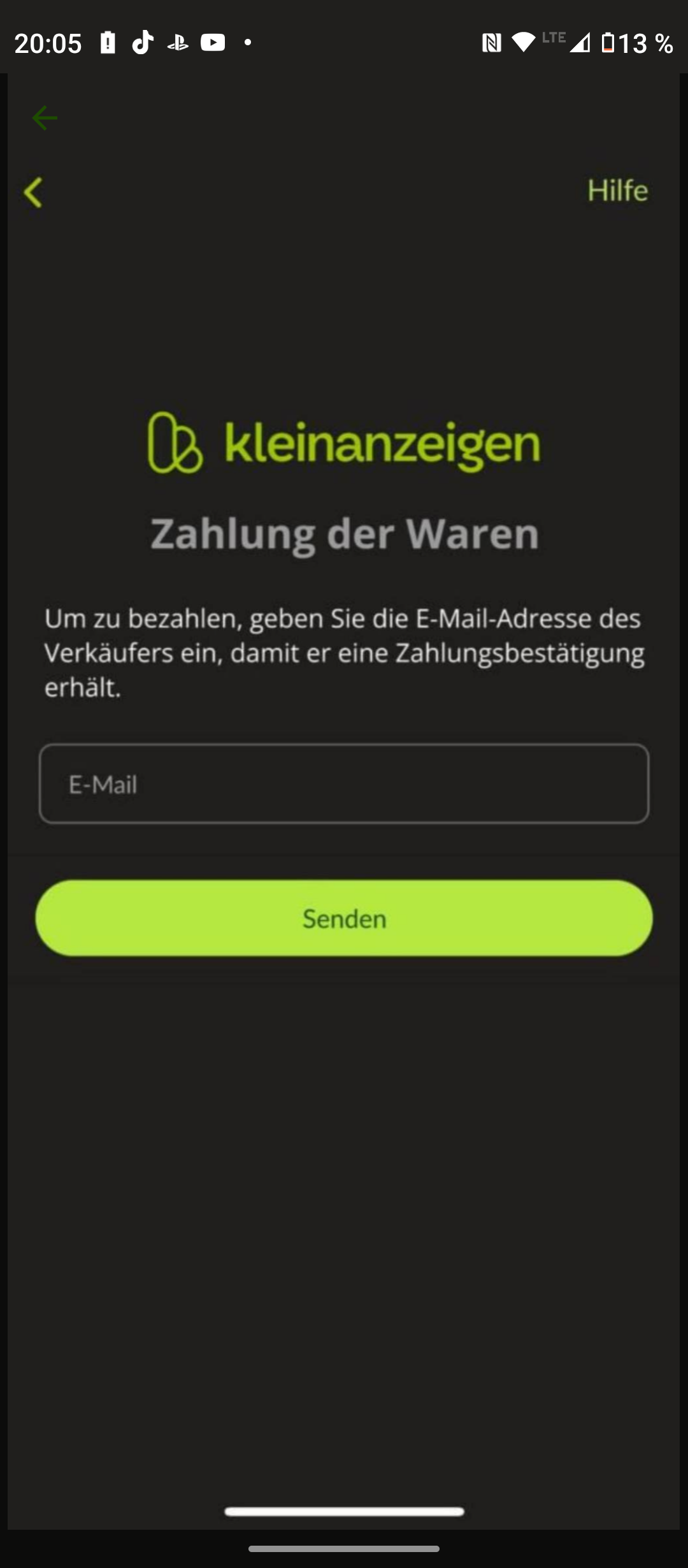 Kleinanzeigen käufer will meine Email betrug? (eBay, eBay Betrug)
