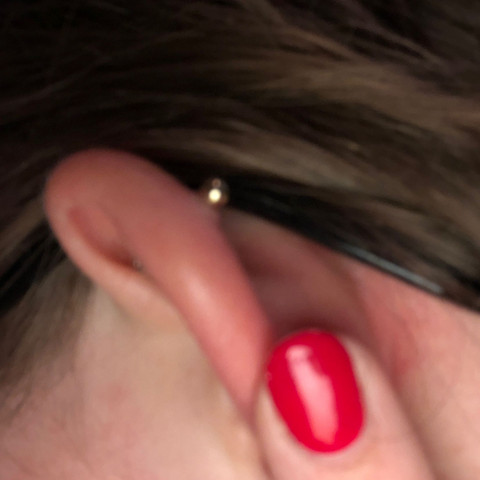 Hinten - (Piercing, Helix, Wildfleisch)