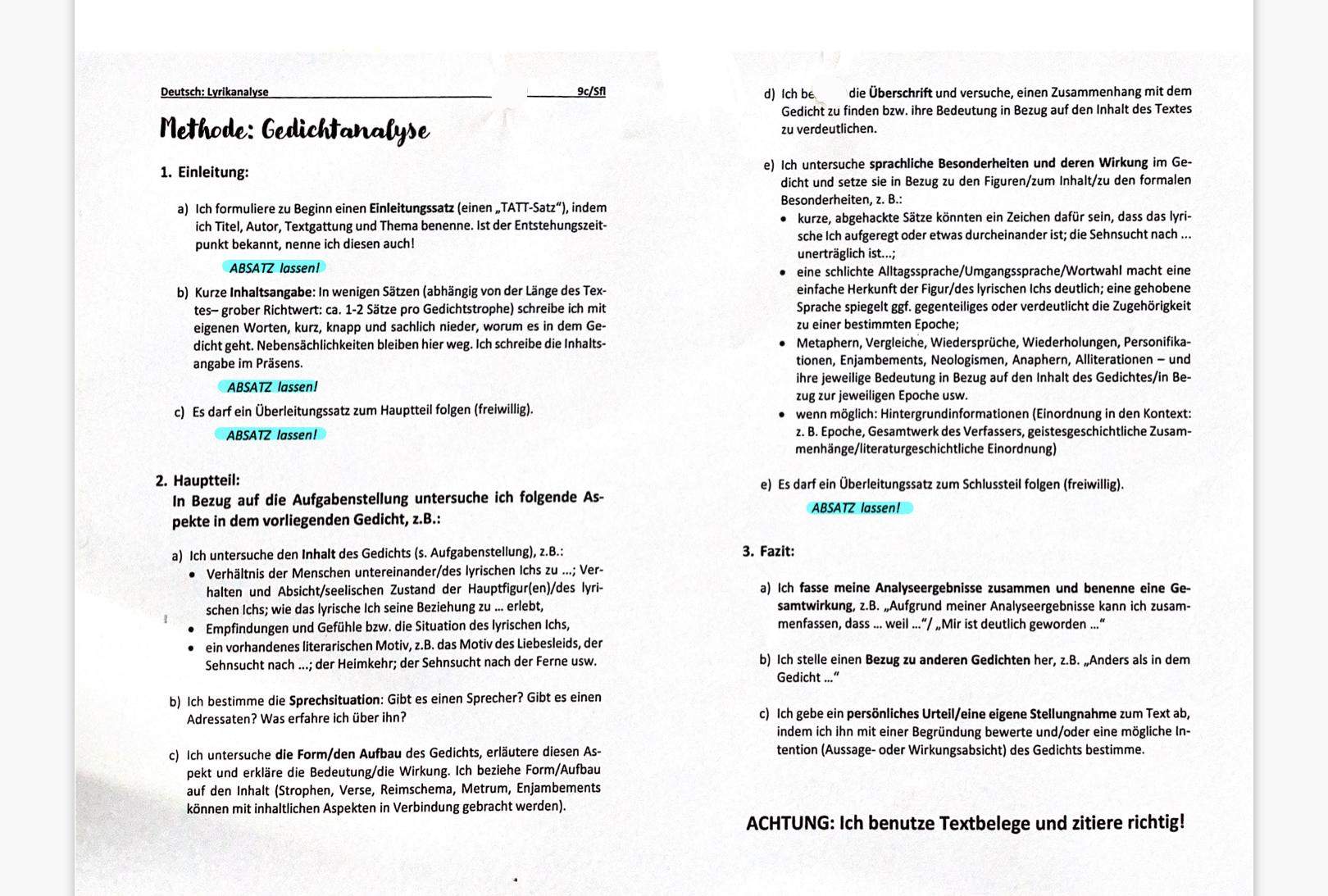 Neue Liebe Neues Leben Analyse Könnt ihr meine Gedichtsanalyse kontrollieren? (Deutsch, Klassenarbeit