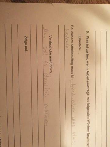 - (Schule, Deutsch)