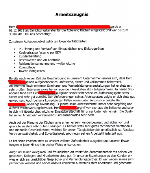 Könnt Ihr Mir Bitte Bei Der Auswertung Meines Arbeitszeugnises Helfen ...