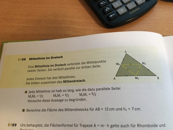 Dreieck, Mittelparallele - (Schule, Mathematik, Arbeit)