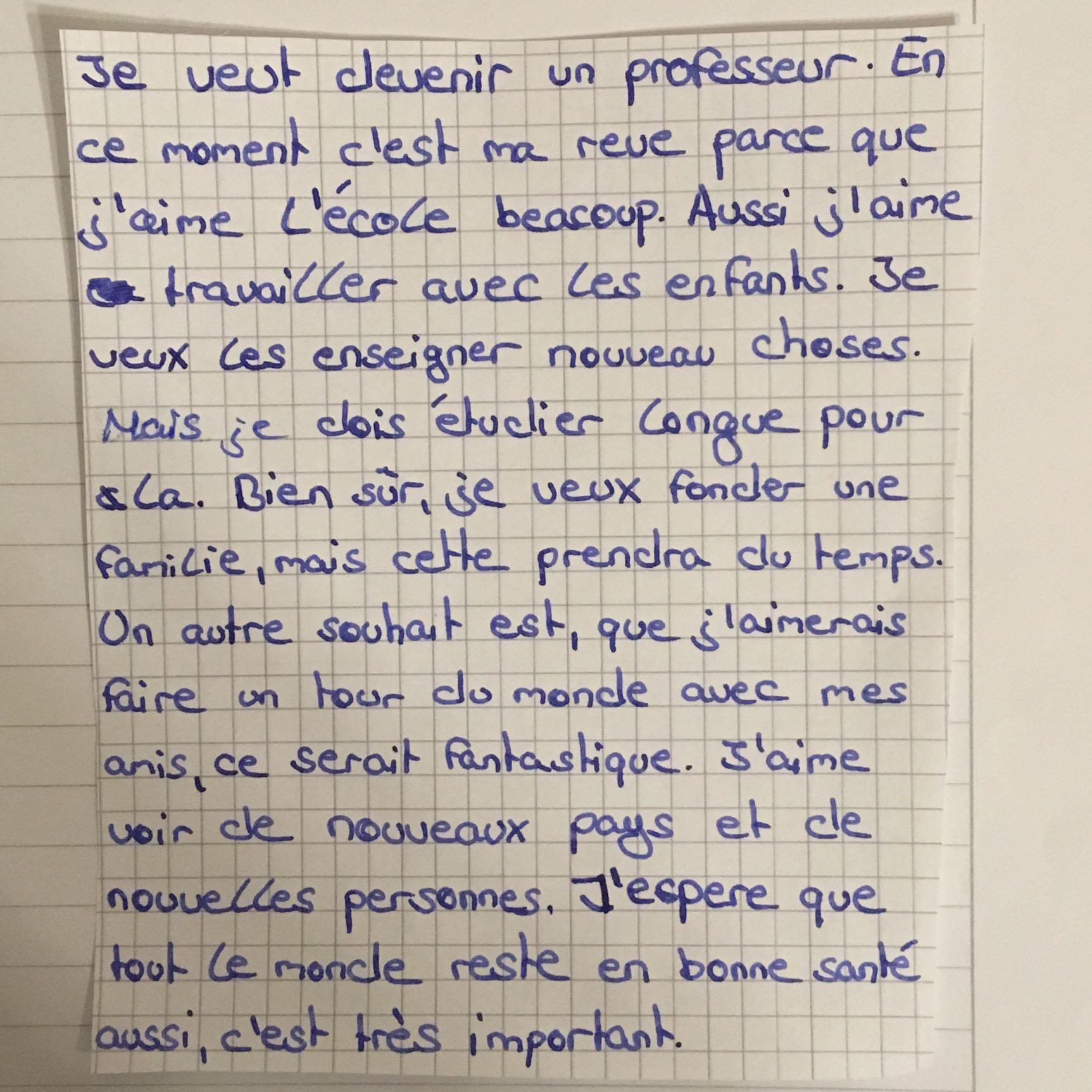 Konnt Ihr Mir Diesen Franzosischen Text Verbessern Schule Franzosisch Korrigieren