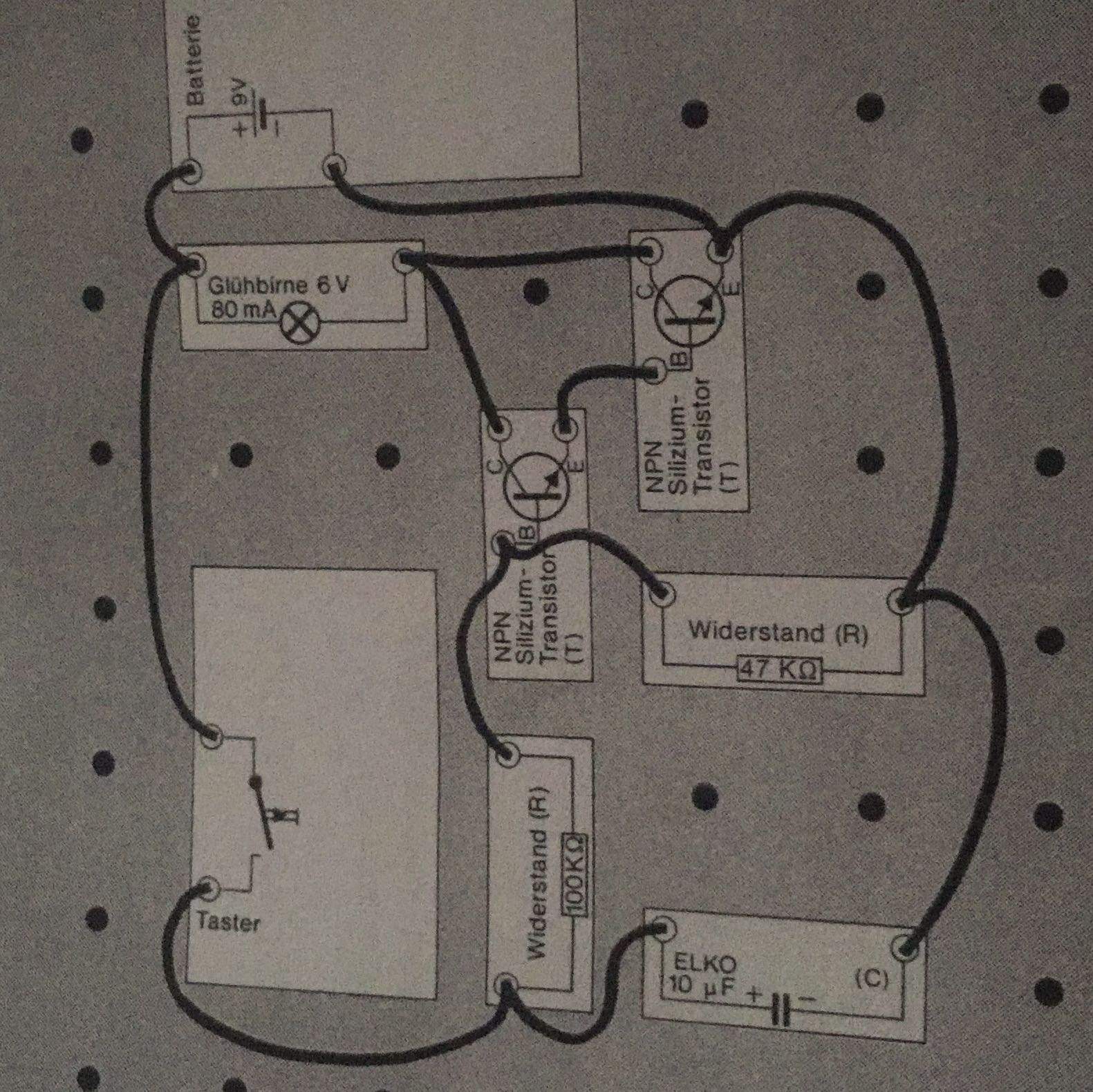 Könnt ihr mir diesen Schaltplan erklären? (Schule, Technik, Elektronik)