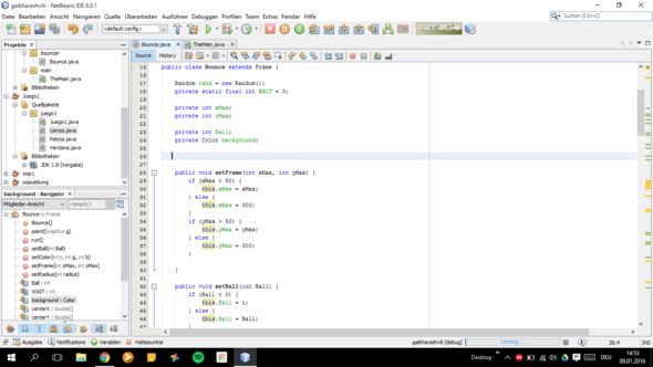 Bounce Class - (Programm, programmieren, Java)