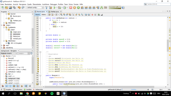 Bounce Class 2 - (Programm, programmieren, Java)