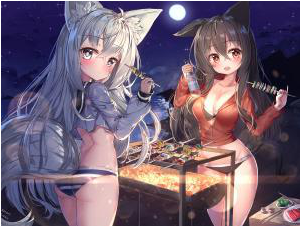 anime - (Mädchen, Anime, katzenohren)