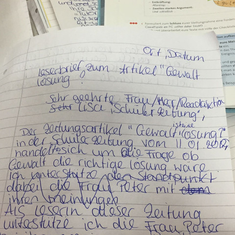 Konnt Ihr Mir Sagen Ob Es Mir Gelungen Ist Den Thema Hab Ich Mir Selbst Uberlegt Also Damit Mein Ich Ob Der Aufbau Usw Gelungen Ist Ich Hab Leider Keinen Deutsch Leserbrief