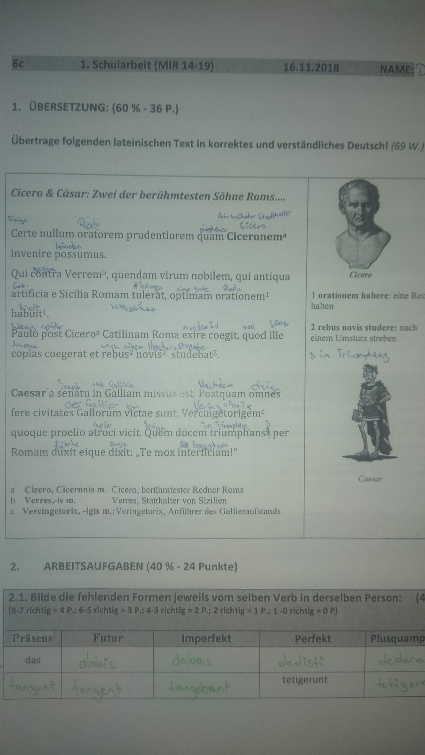 Könnt ihr mir schnell diesen Latein Text übersetzen? (Schule