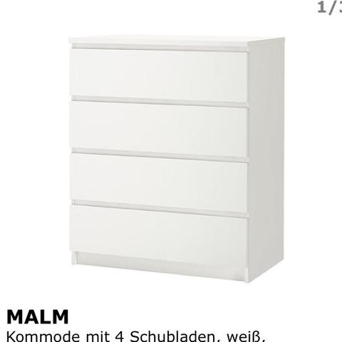 Kommode mit 4 Schubfächern  - (Möbel, IKEA, Kommode)